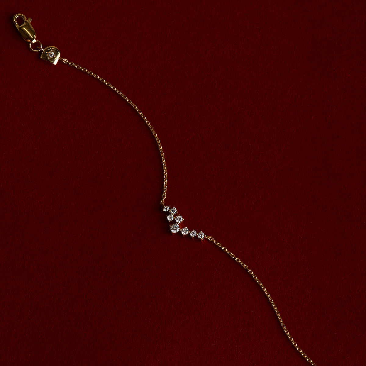 Crystal Scatter Bracelet in Gold-Astrid & Miyu