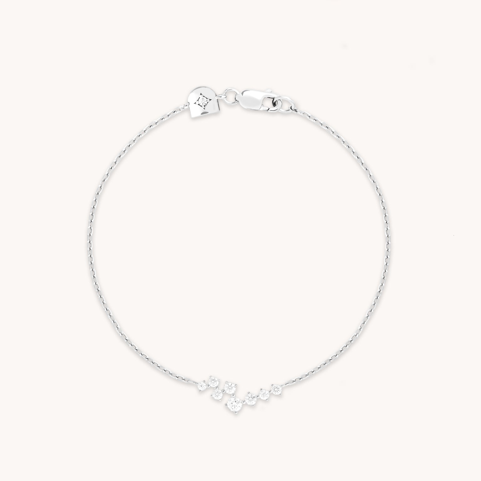 Crystal Scatter Bracelet in Silver-Astrid & Miyu