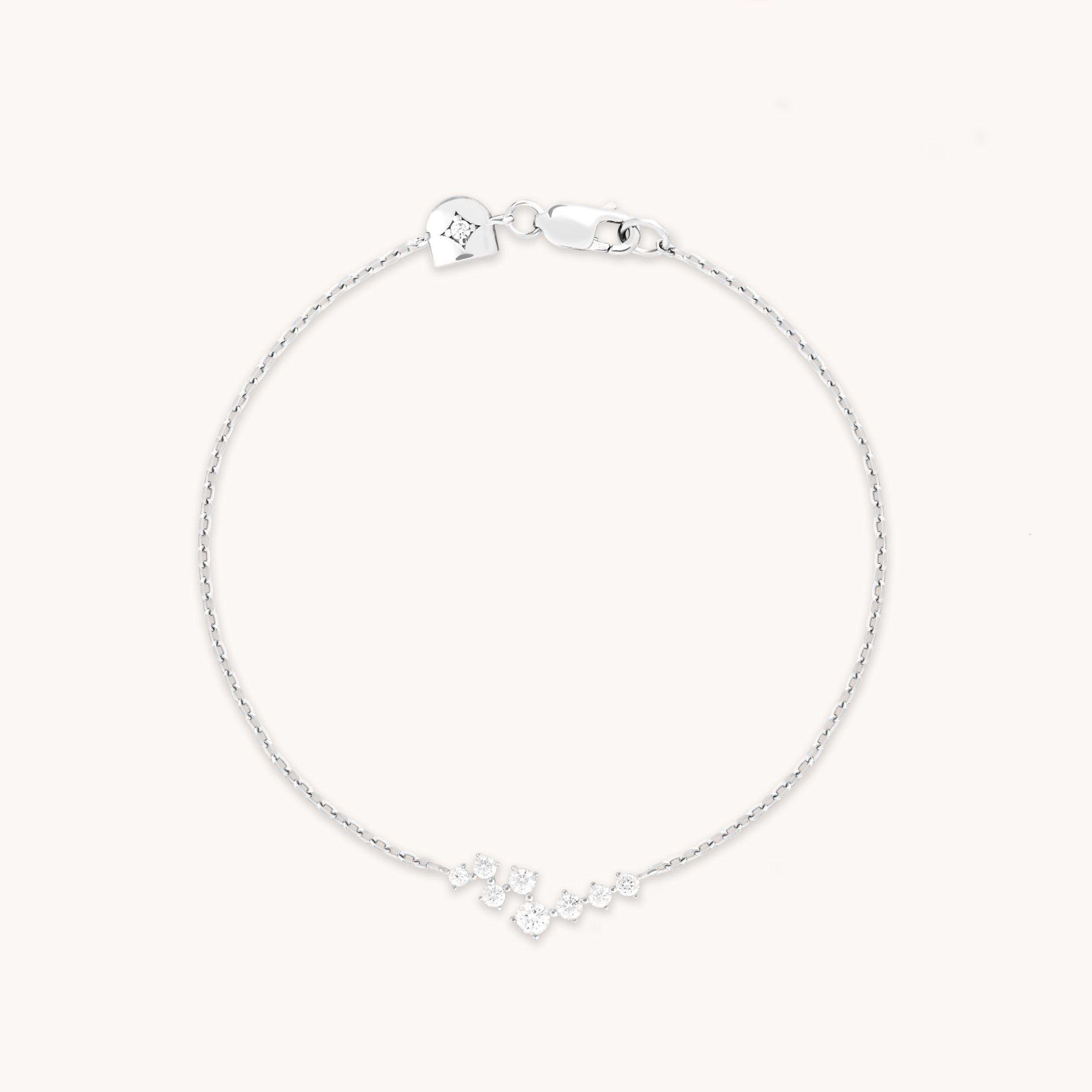 Crystal Scatter Bracelet in Silver-Astrid & Miyu