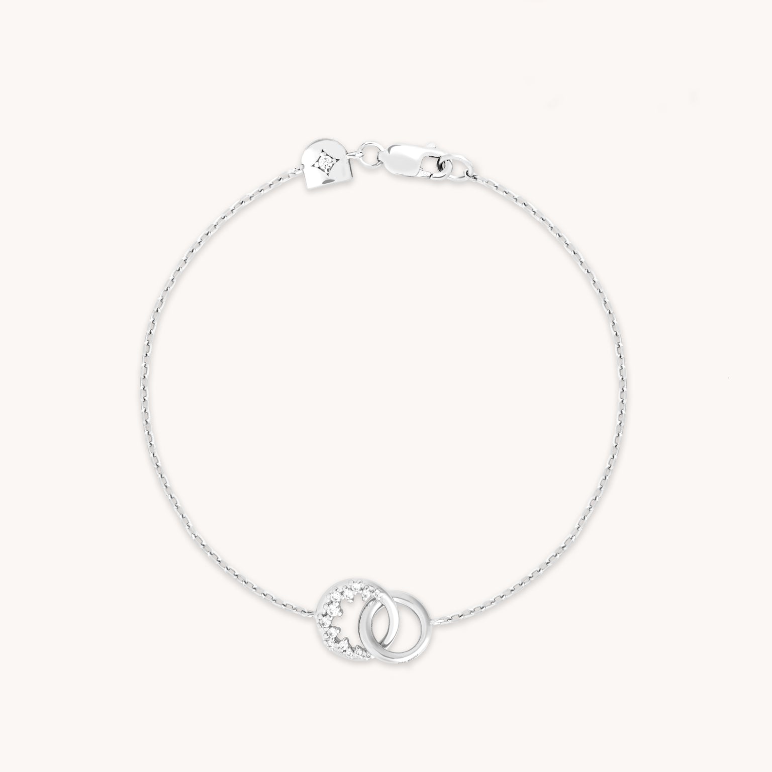 Orbit Crystal Pendant Bracelet in Silver-Astrid & Miyu