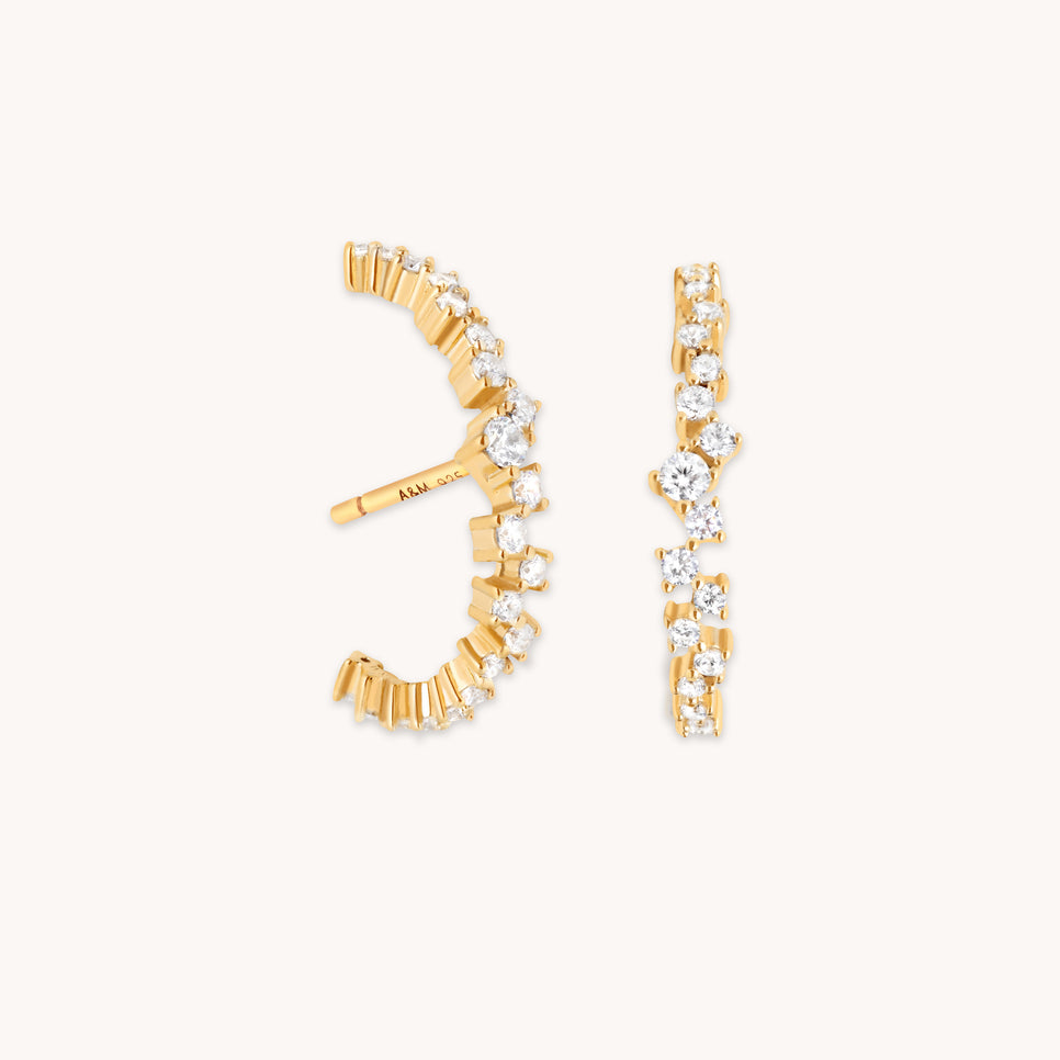 Orbit Crystal Studs in Gold-Astrid & Miyu
