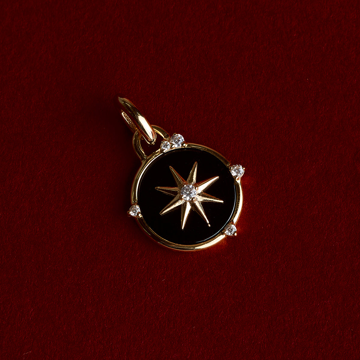 Black Star Clip Charm in Gold-Astrid & Miyu