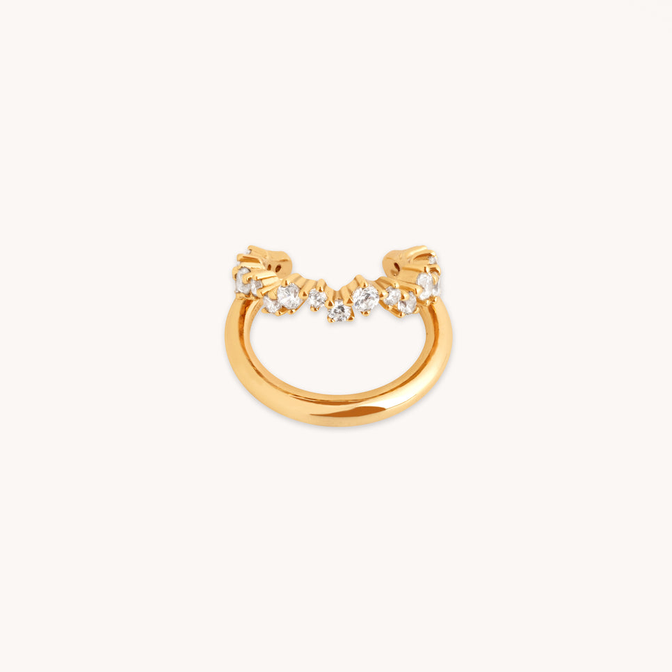 Illusion Spiral Ear Cuff in Gold-Astrid & Miyu