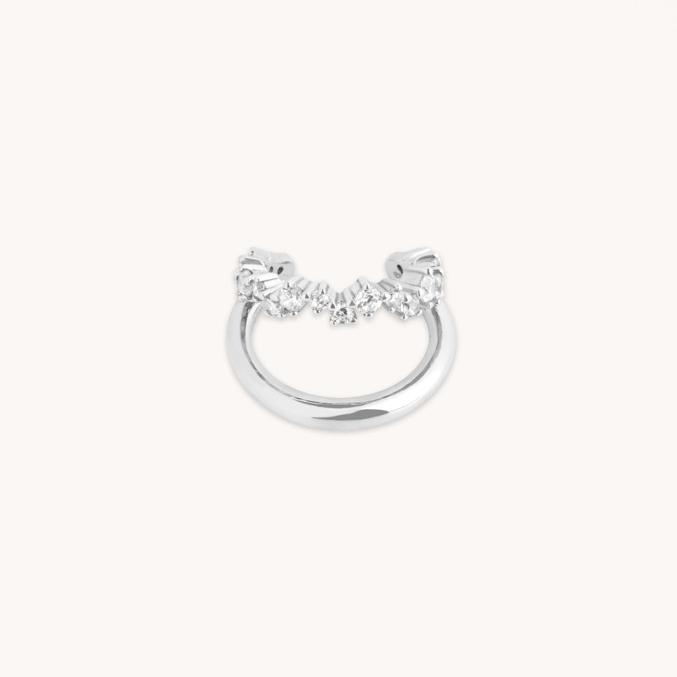 Illusion Spiral Ear Cuff in Silver-Astrid & Miyu