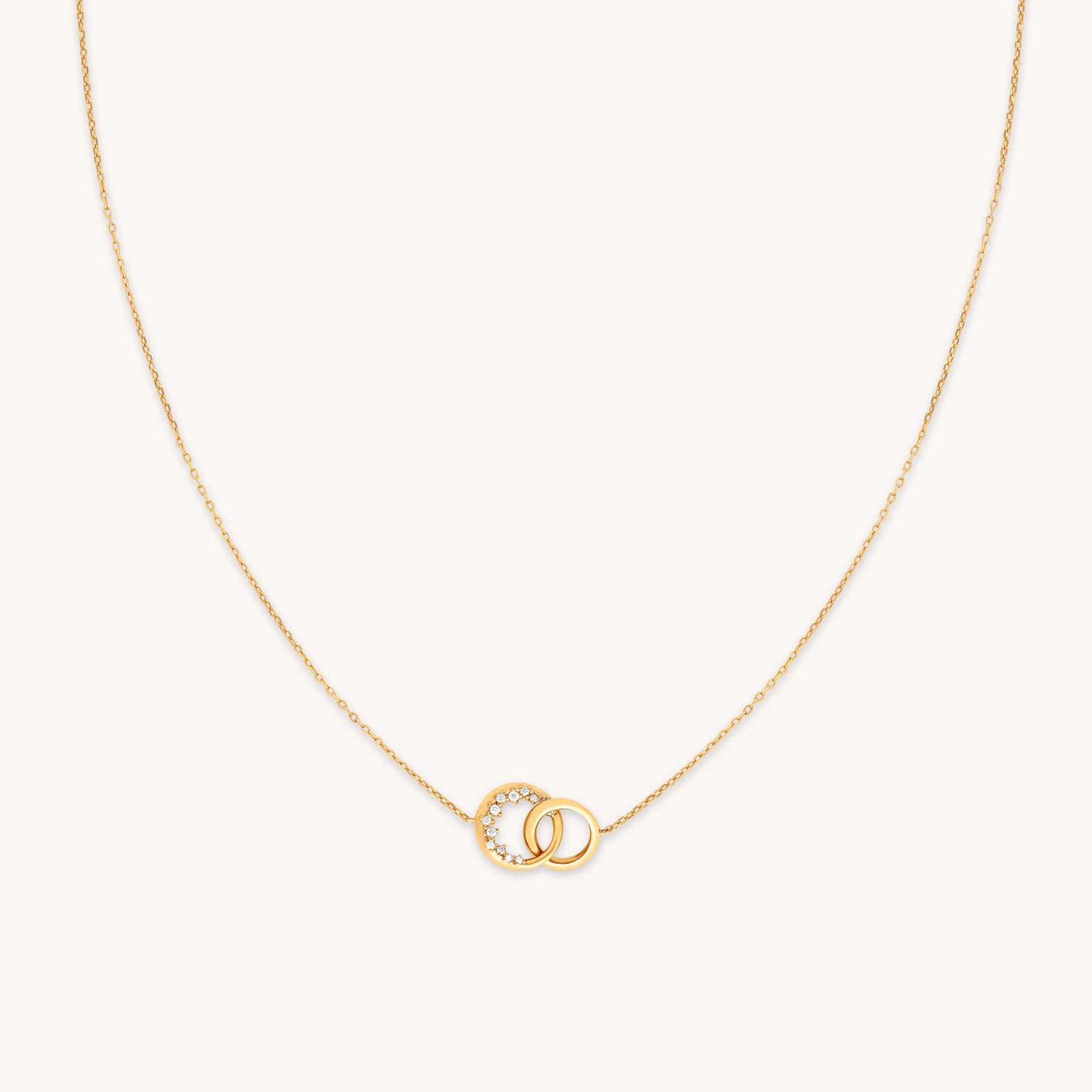Orbit Crystal Pendant Necklace in Gold-Astrid & Miyu
