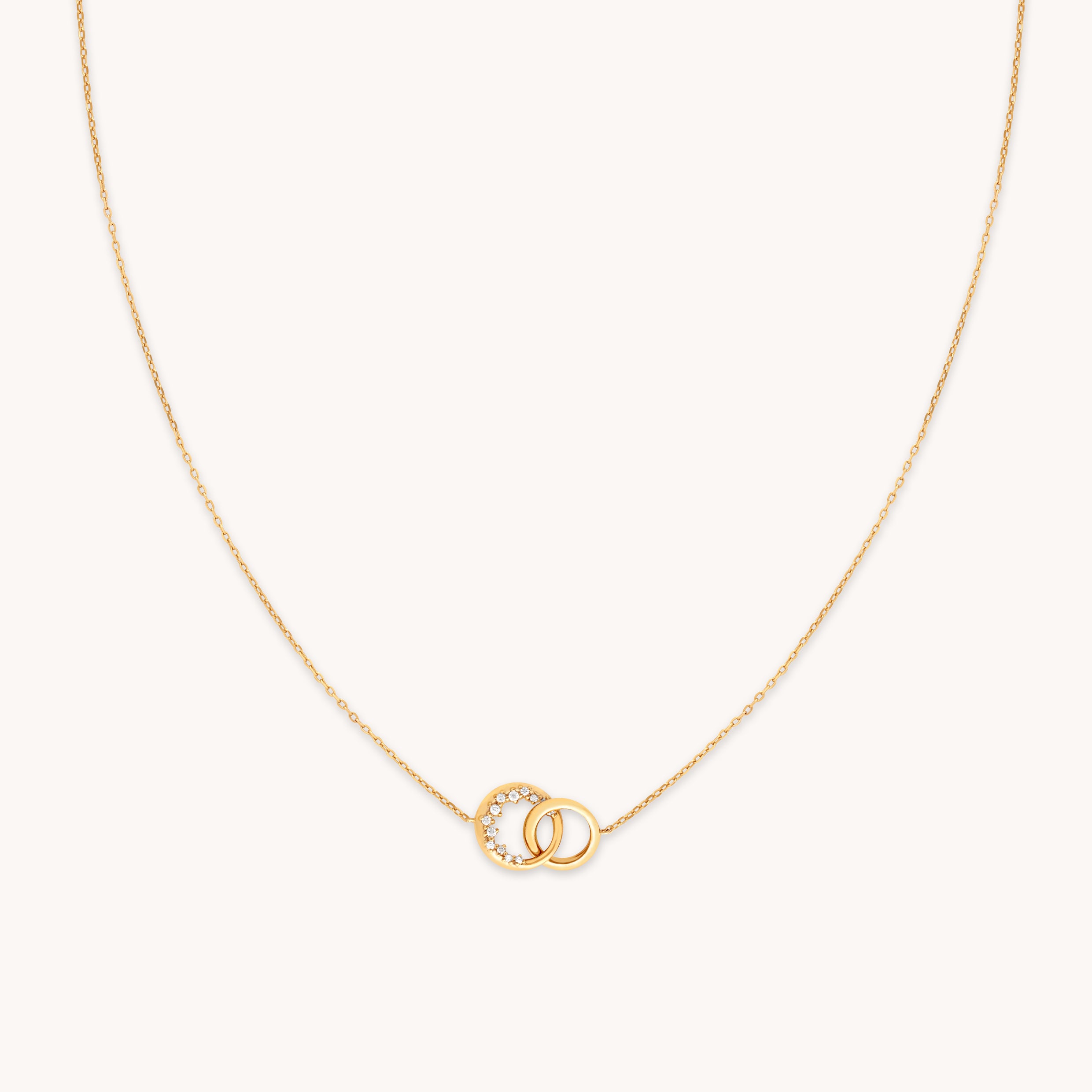 Orbit Crystal Pendant Necklace in Gold-Astrid & Miyu