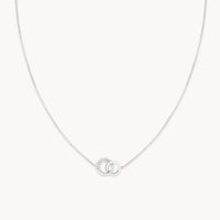 Orbit Crystal Pendant Necklace in Silver-Astrid & Miyu
