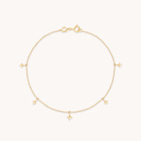 Cosmic Star Charm Bracelet in Solid Gold-Astrid & Miyu