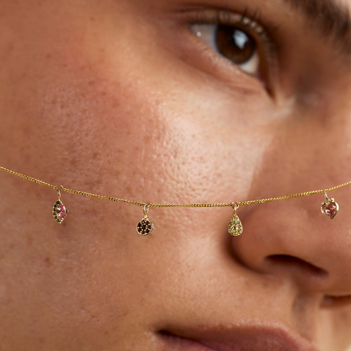 Avocado Charm 9k Gold-Astrid & Miyu