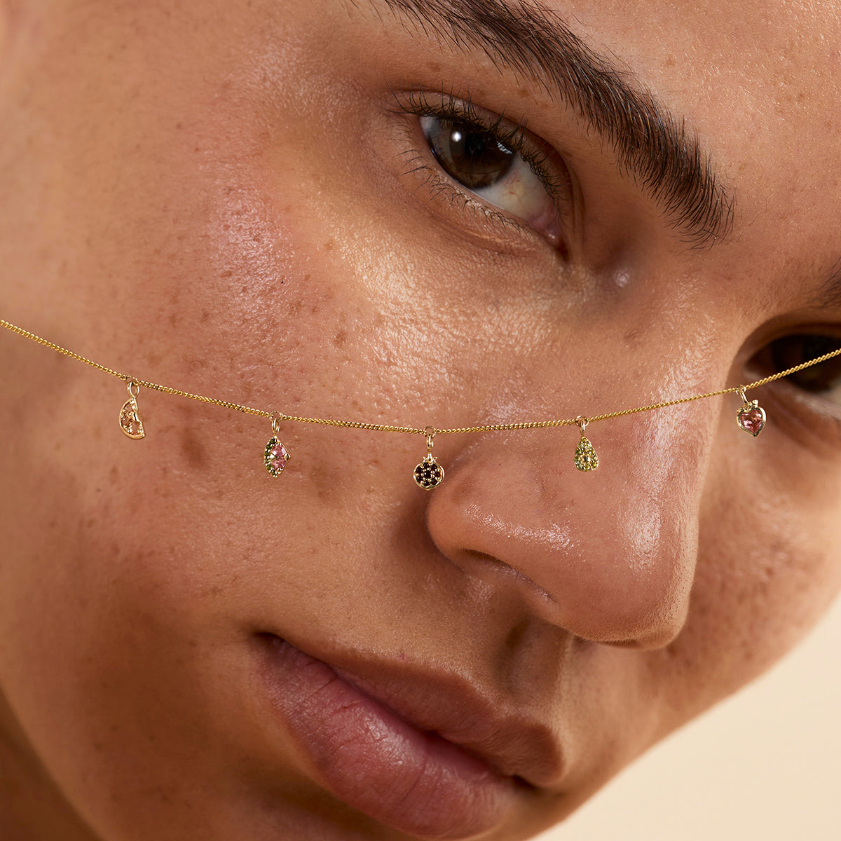 Orange Slice Charm 9k Gold-Astrid & Miyu