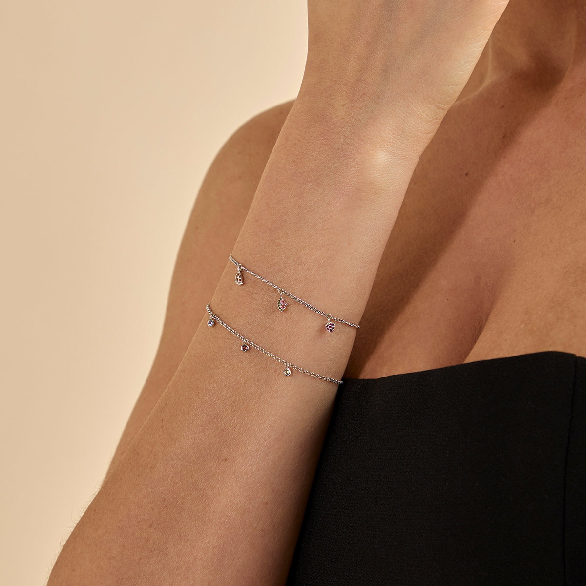 Orange Slice Charm 9k White Gold-Astrid & Miyu