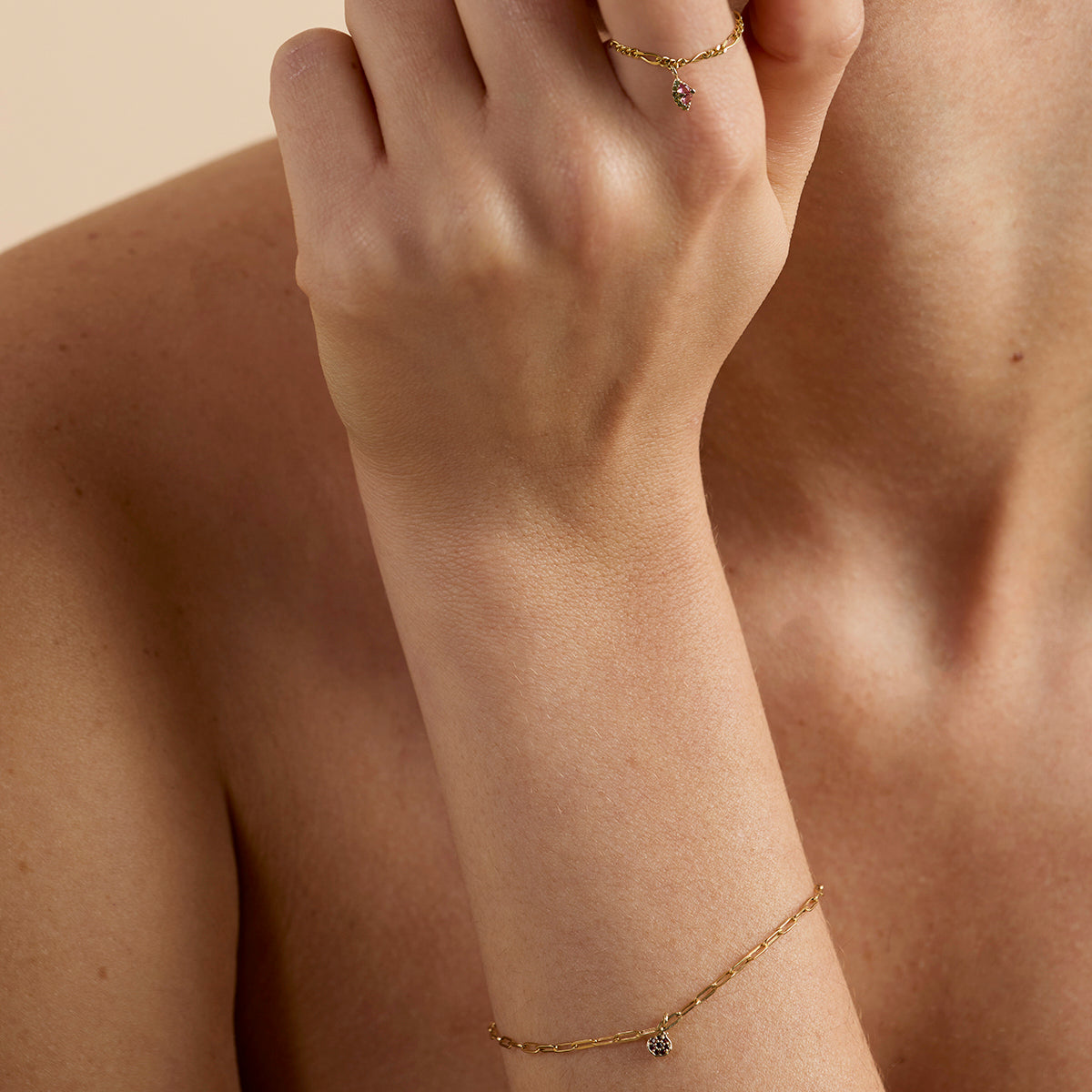 Watermelon Charm 9k Gold-Astrid & Miyu