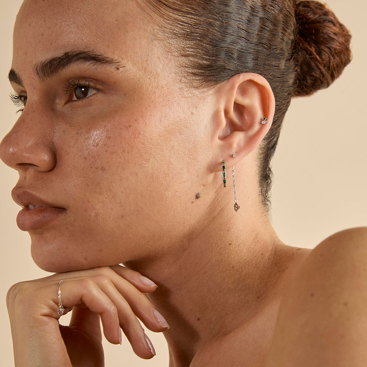 Watermelon Charm 9k White Gold-Astrid & Miyu