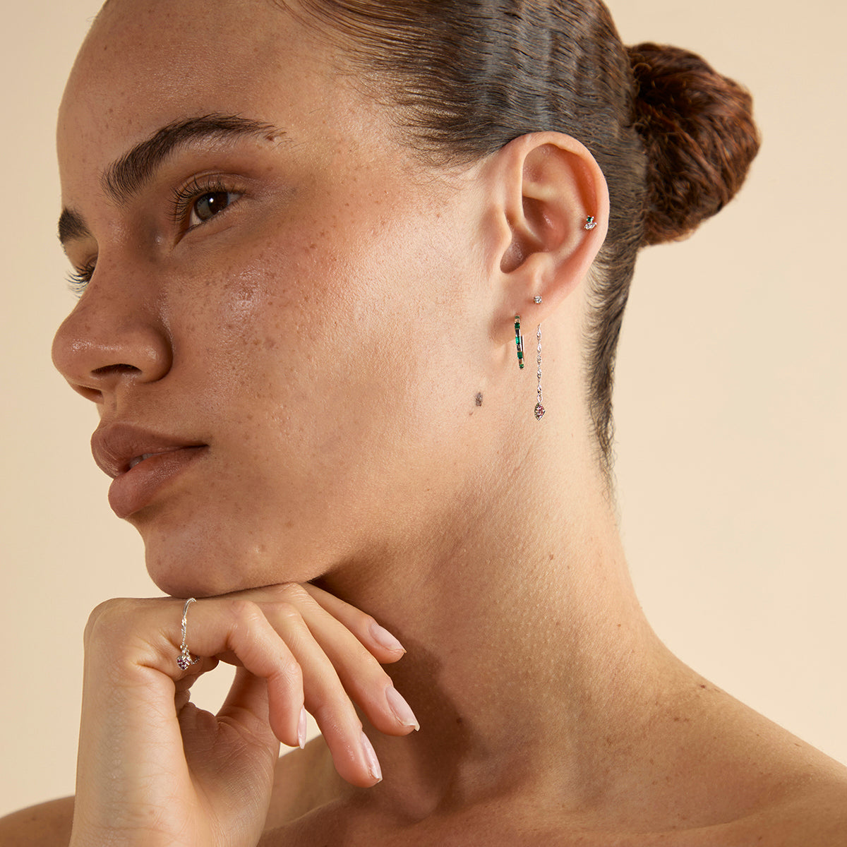 Watermelon Charm 9k White Gold-Astrid & Miyu