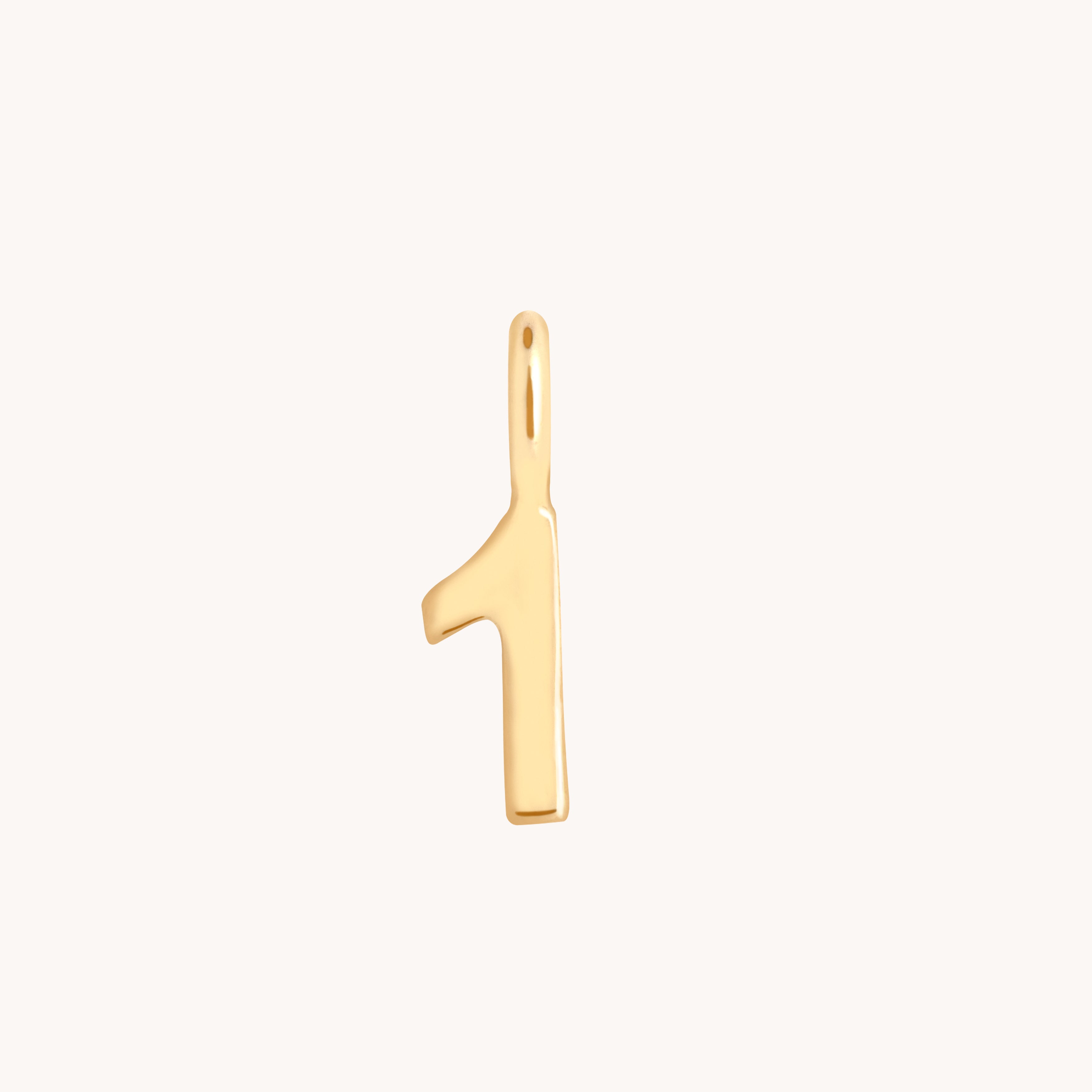Number Charms - 1 Charm 9k Gold - Welding Charm - Astrid & Miyu