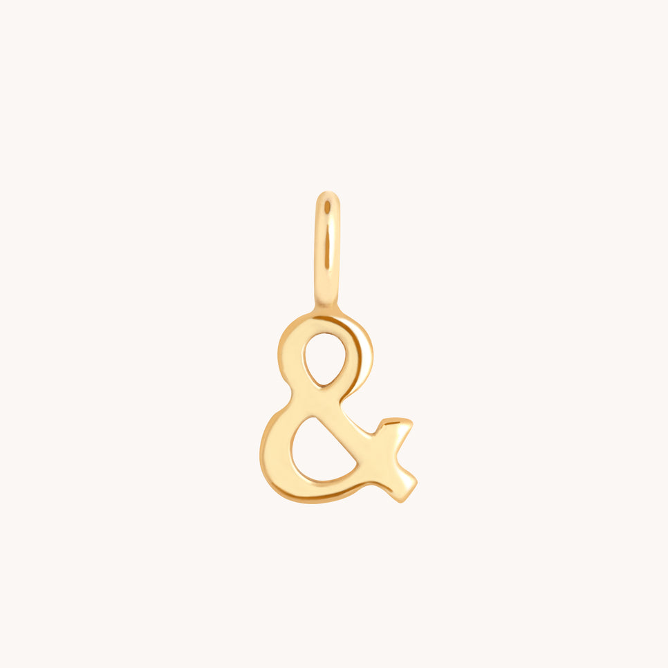 Initial Charms - & Charm 9k Gold - Welding Charm - Astrid & Miyu