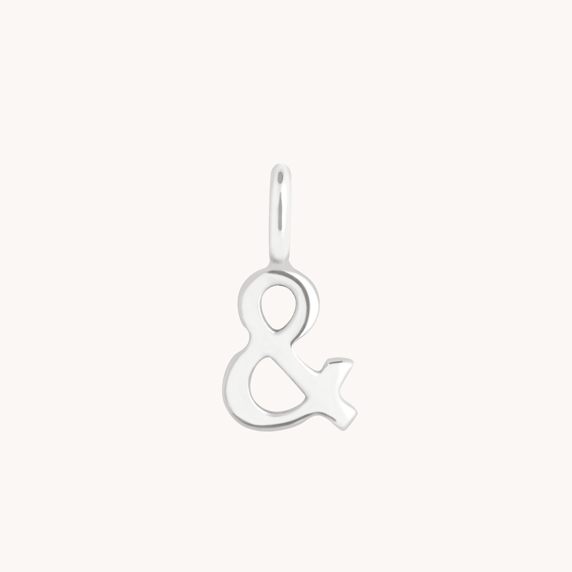 Initial Charms - & Charm 9k White Gold - Welding Charm - Astrid & Miyu