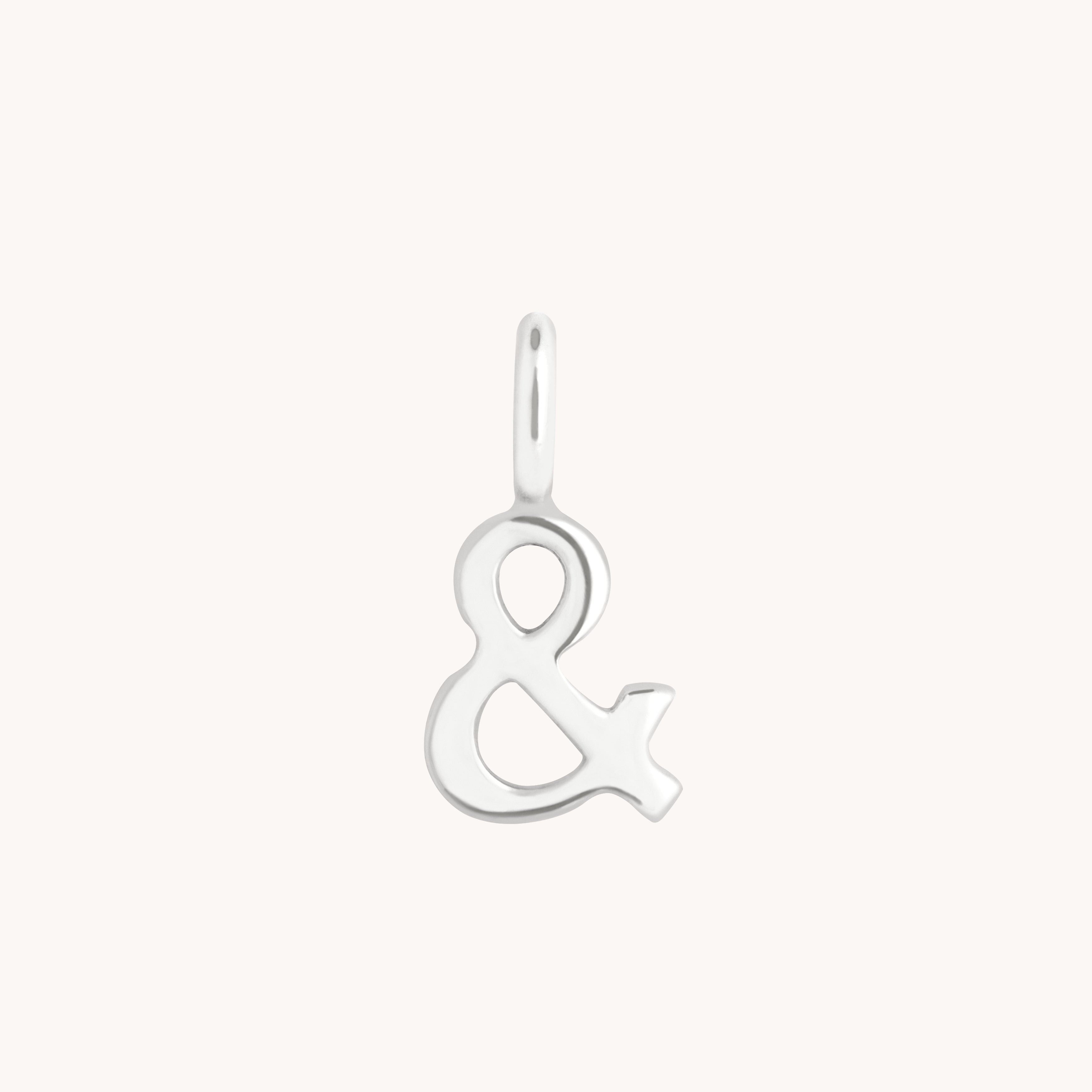 Initial Charms - & Charm 9k White Gold - Welding Charm - Astrid & Miyu