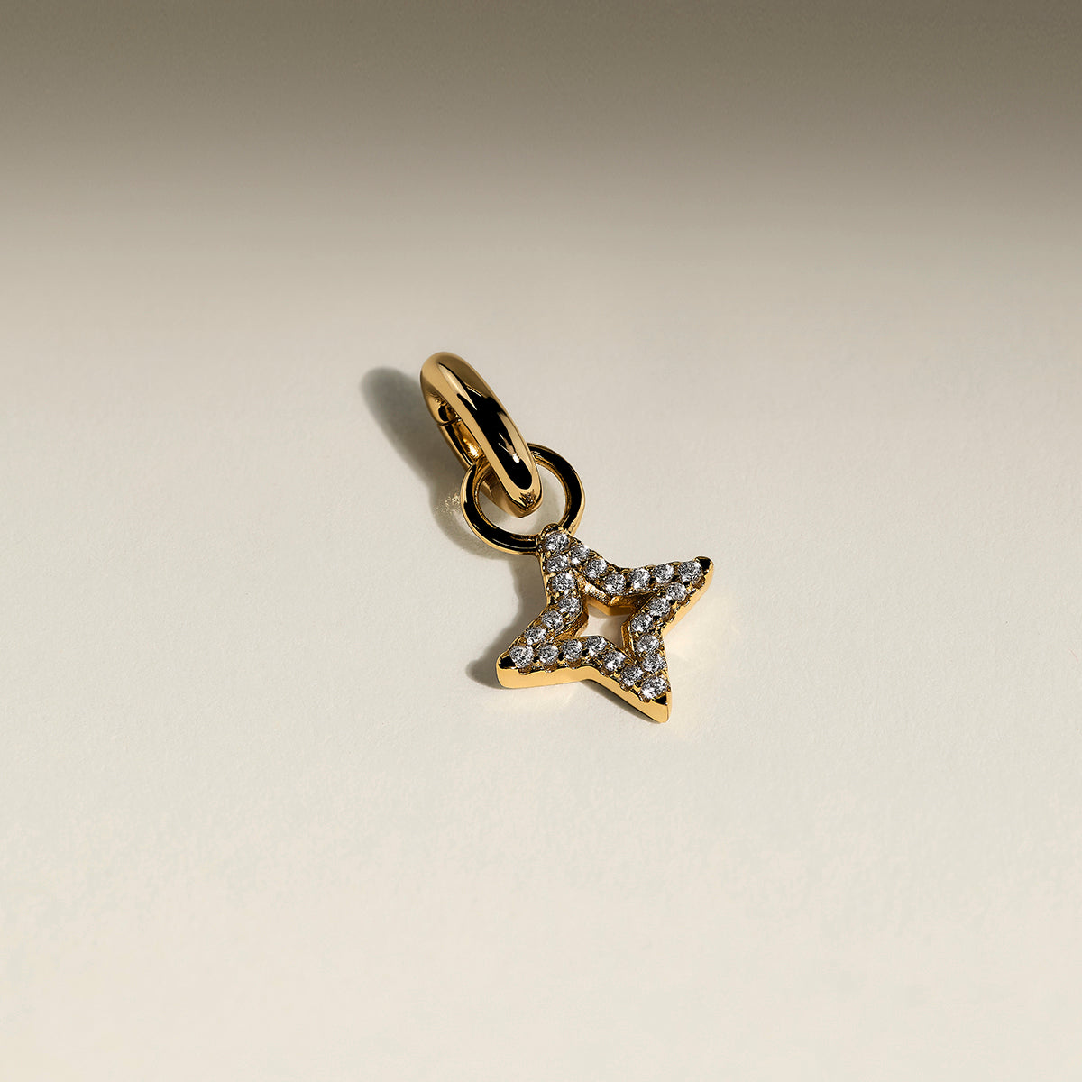Pavé Cosmic Star Clip Charm in Gold-Astrid & Miyu