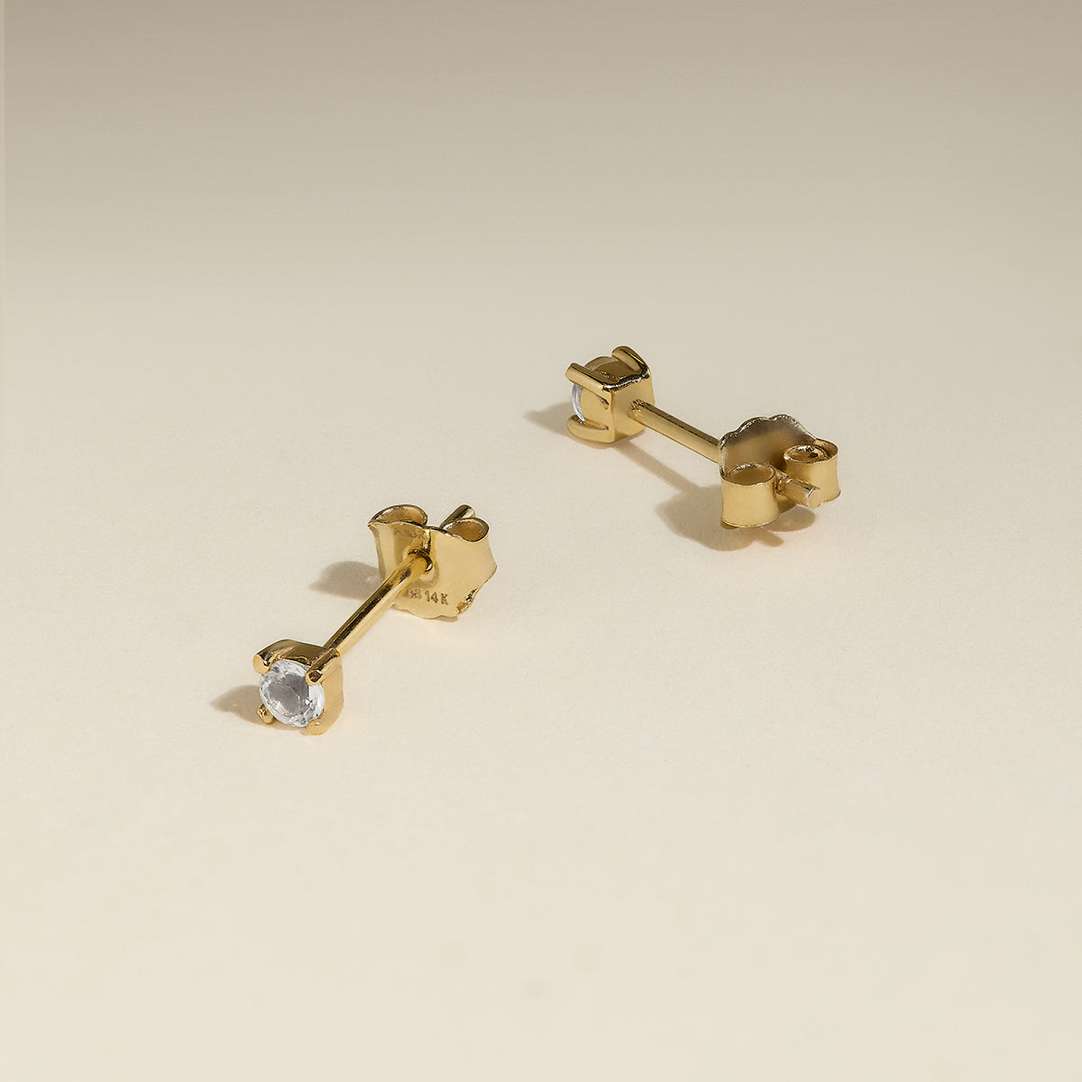 Butterfly Earring Back in Solid Gold-Astrid & Miyu