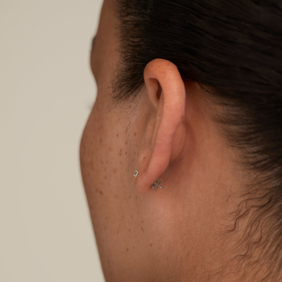 Butterfly Earring Back in Solid White Gold-Astrid & Miyu