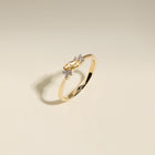 Citrine November Birthstone Milestone Ring in Solid Gold-Astrid & Miyu