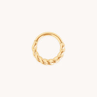 Rope Daith Ring in Solid Gold-Astrid & Miyu