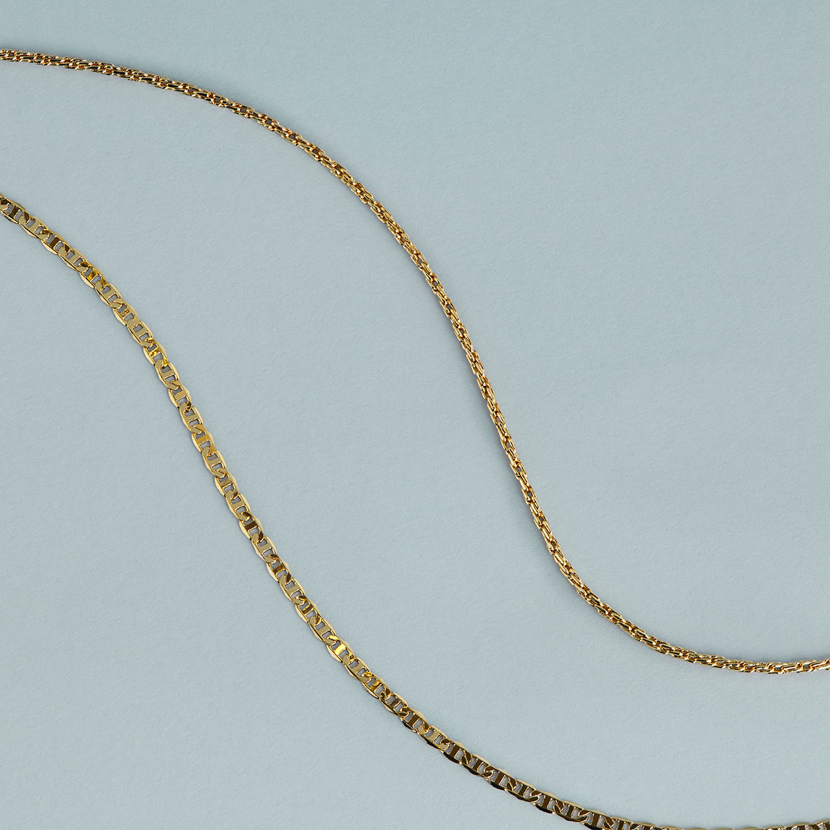 Illusion Double Chain Bracelet in Gold-Astrid & Miyu