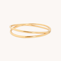 Crossover Illusion Bangle in Gold-Astrid & Miyu