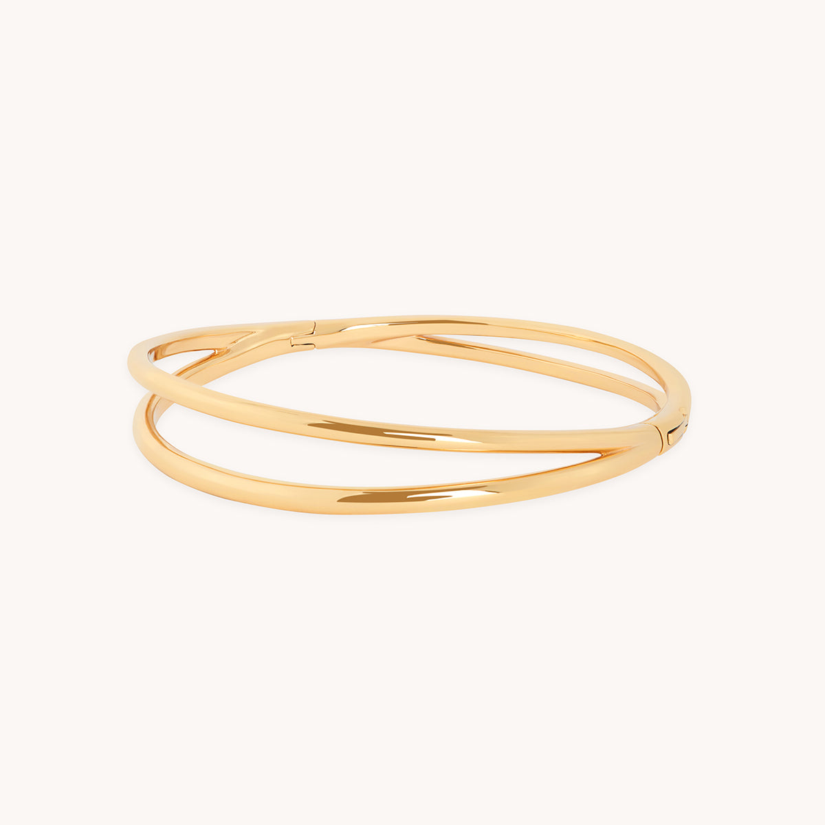 Crossover Illusion Bangle in Gold-Astrid & Miyu