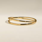 Crossover Illusion Bangle in Gold