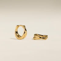 Crossover Illusion Huggies in Gold-Astrid & Miyu