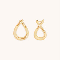 Molten Hoops in Solid Gold-Astrid & Miyu
