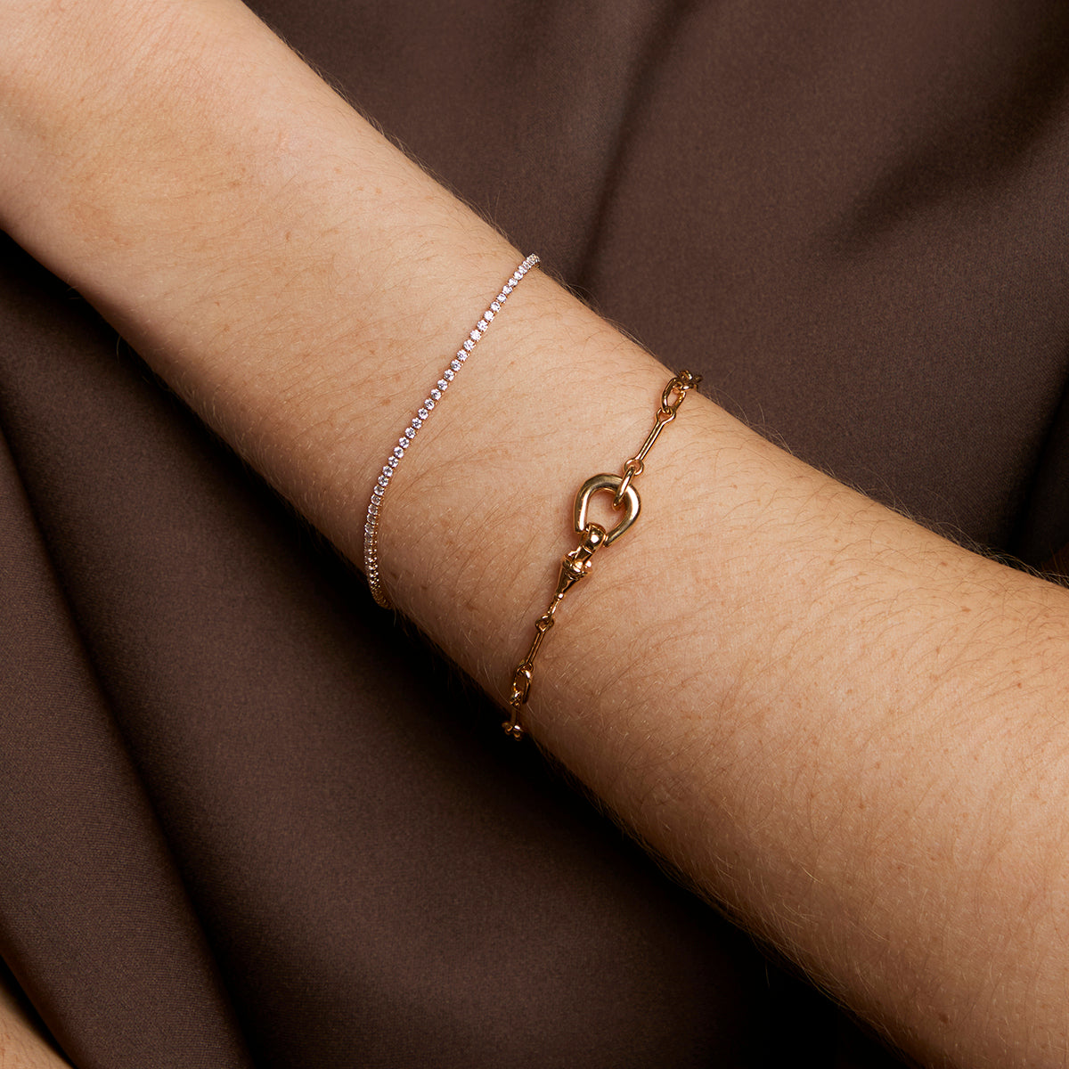 Hardware Chain Bracelet in Gold-Astrid & Miyu