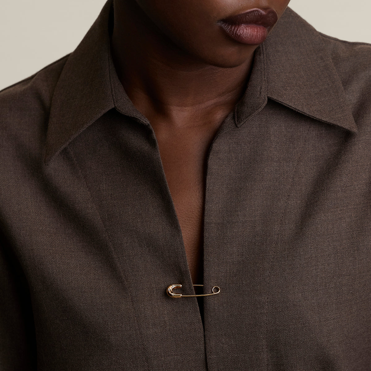 Charm Pin Brooch in Gold-Astrid & Miyu