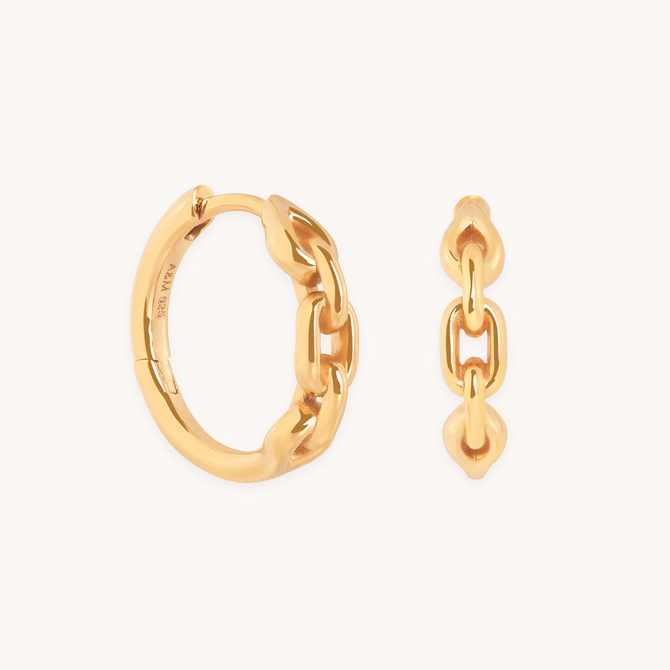 Hardware Link Hoops in Gold-Astrid & Miyu