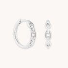 Hardware Link Hoops in Silver-Astrid & Miyu