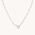 Hardware Chain Necklace in Silver-Astrid & Miyu