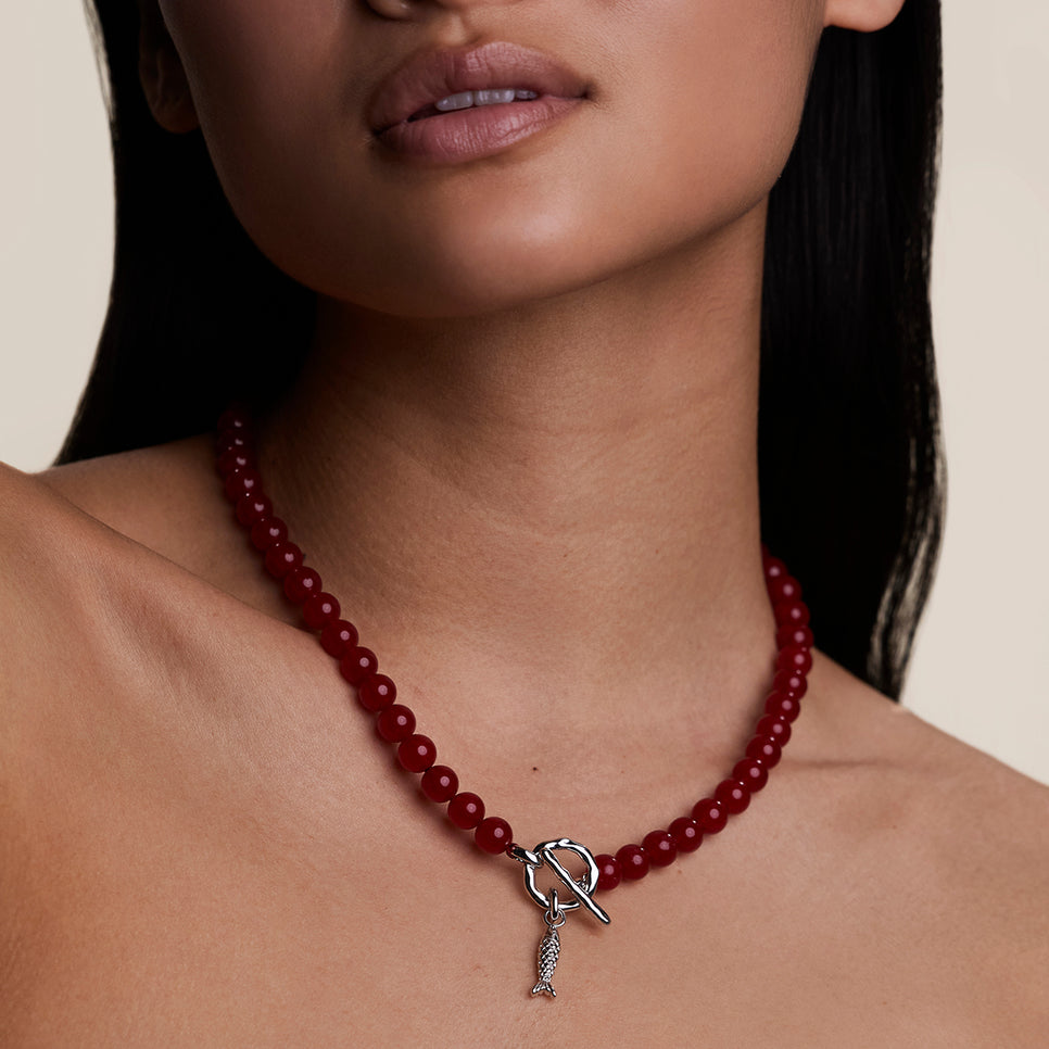 Fish Clip Charm in Silver