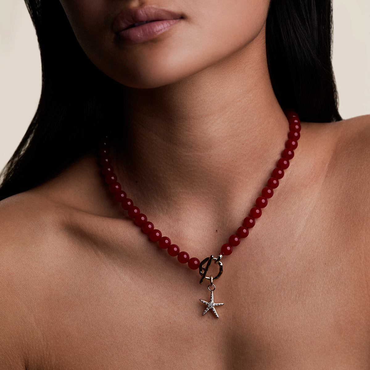 Starfish Clip Charm in Gold-Astrid & Miyu