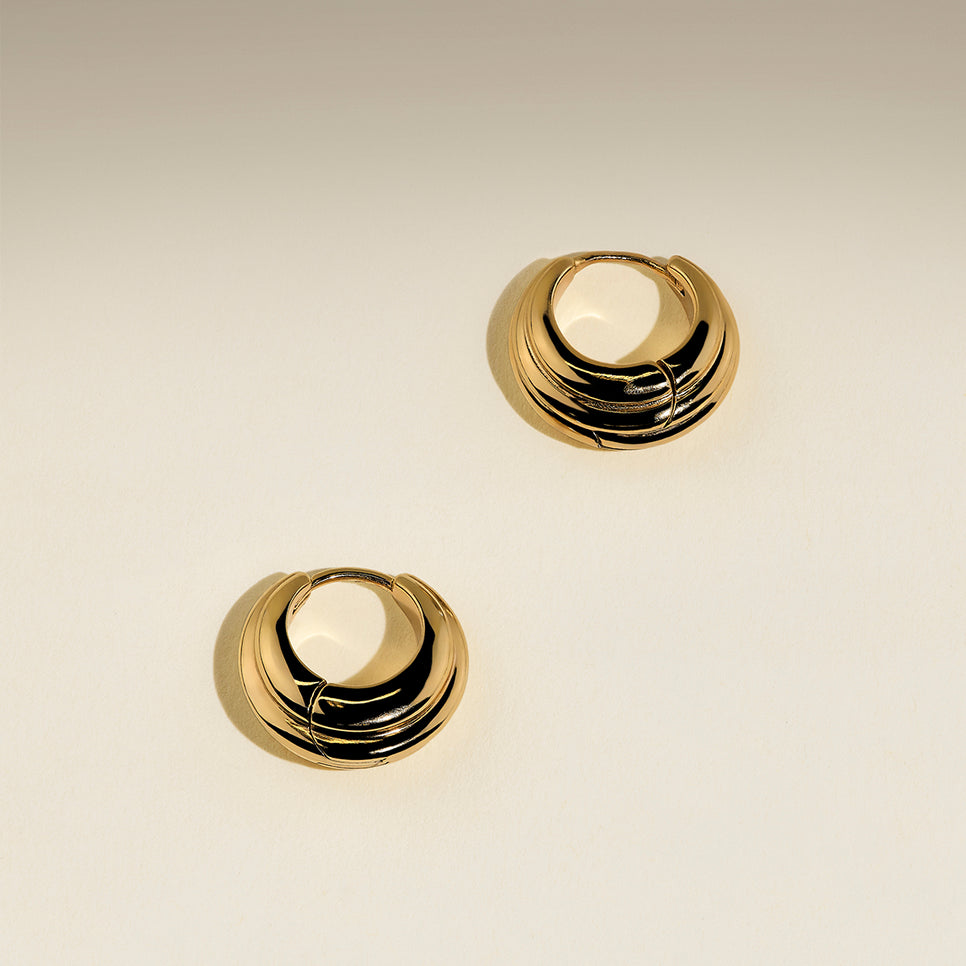 Ripple Wave Huggies in Gold-Astrid & Miyu
