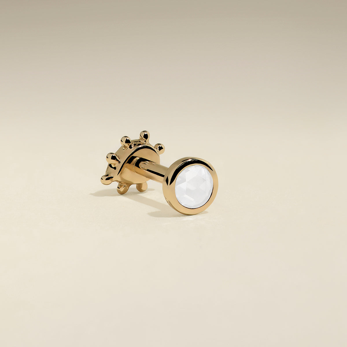 Diamond Stackback™ Post in Solid Gold-Astrid & Miyu