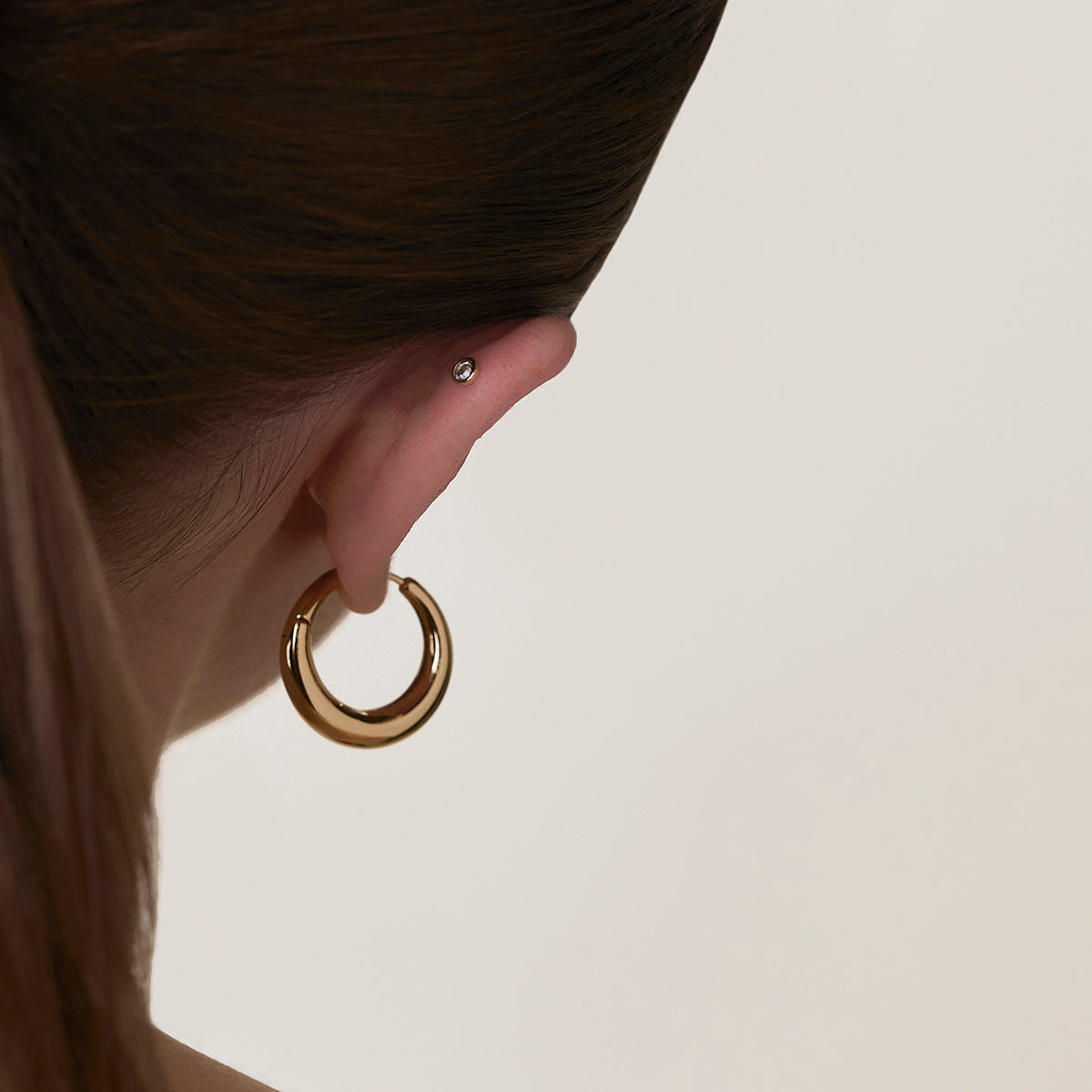 Diamond Stackback™ Post in Solid Gold-Astrid & Miyu