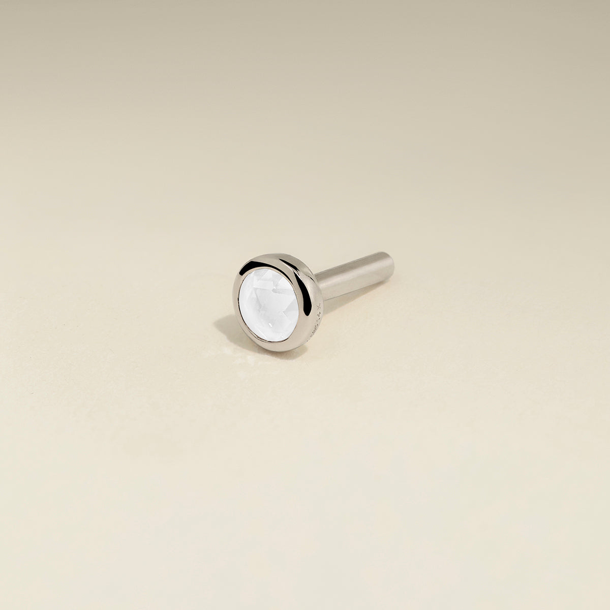 Diamond Stackback™ Post in Solid White Gold-Astrid & Miyu