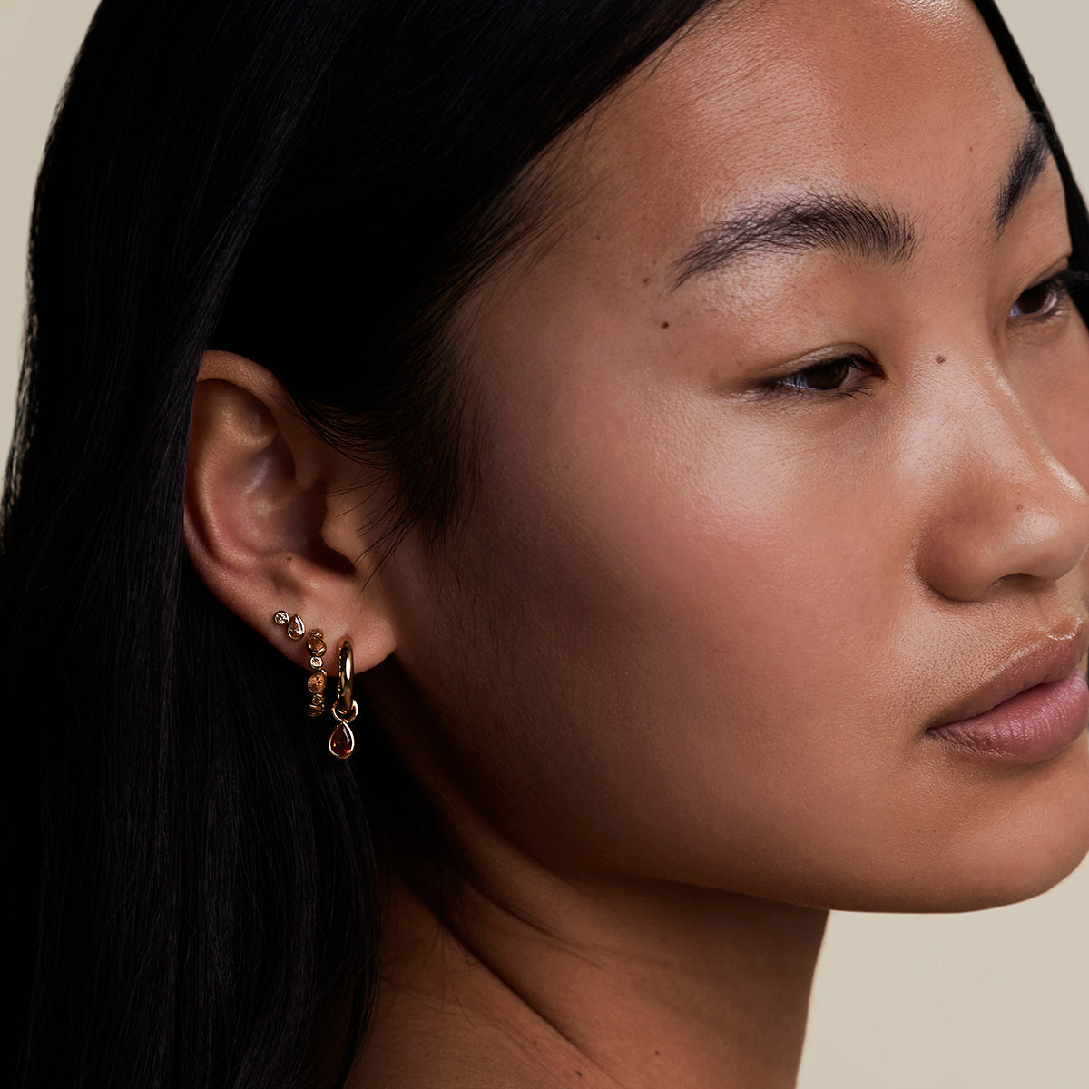 Sunset Duo Studs in Gold-Astrid & Miyu