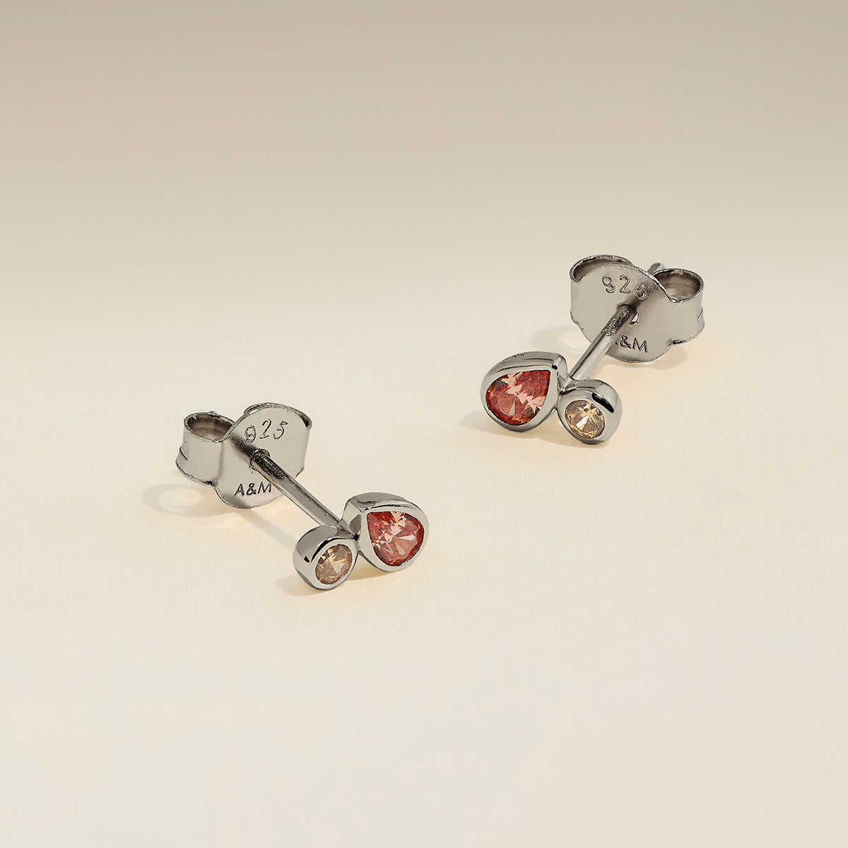 Sunset Duo Studs in Silver-Astrid & Miyu