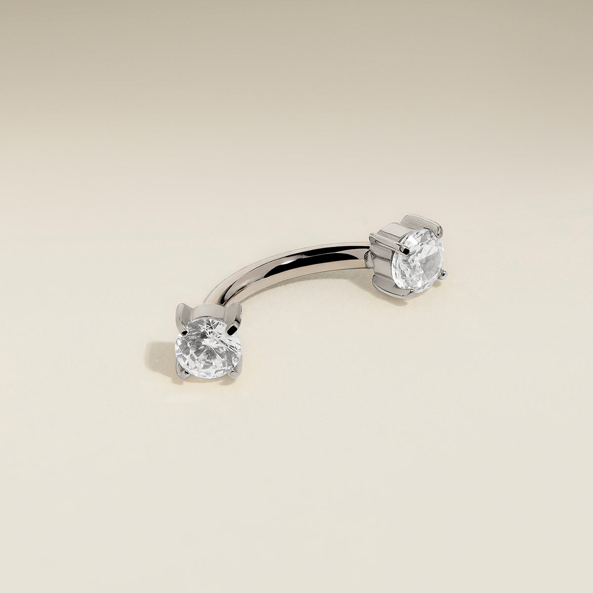 Crystal Titanium Rook Bar in Platinum-Astrid & Miyu