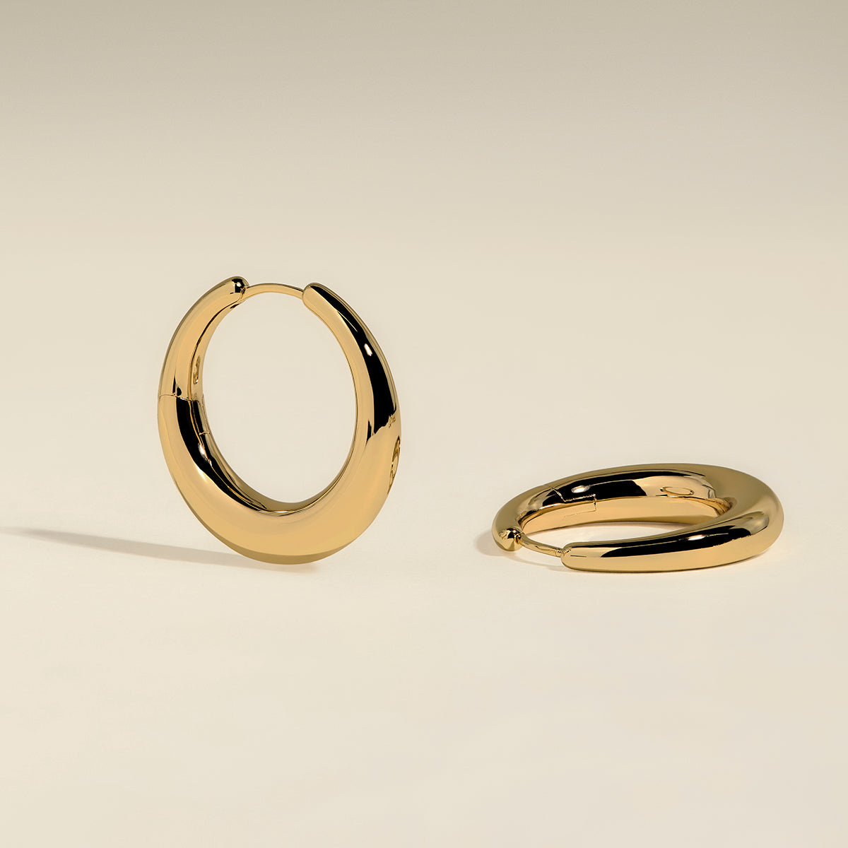 Dome XL Hoops in Gold-Astrid & Miyu