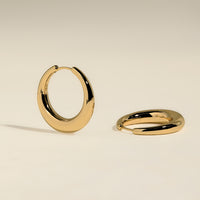Dome XL Hoops in Gold-Astrid & Miyu