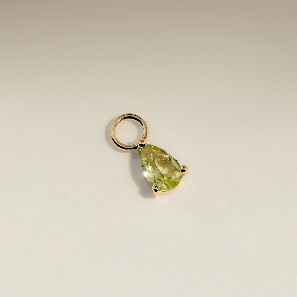 Olivine August Earring Charm in Solid Gold-Astrid & Miyu
